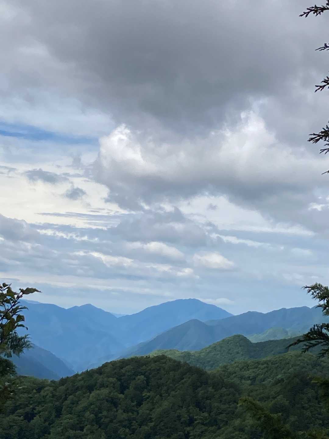 貴ノ峰前の展望地から
熊伏山⛰方面。先週降りた氏乗山東尾根も？