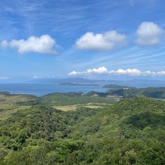 四国山展望台からの紀淡海峡の展望がいいですね