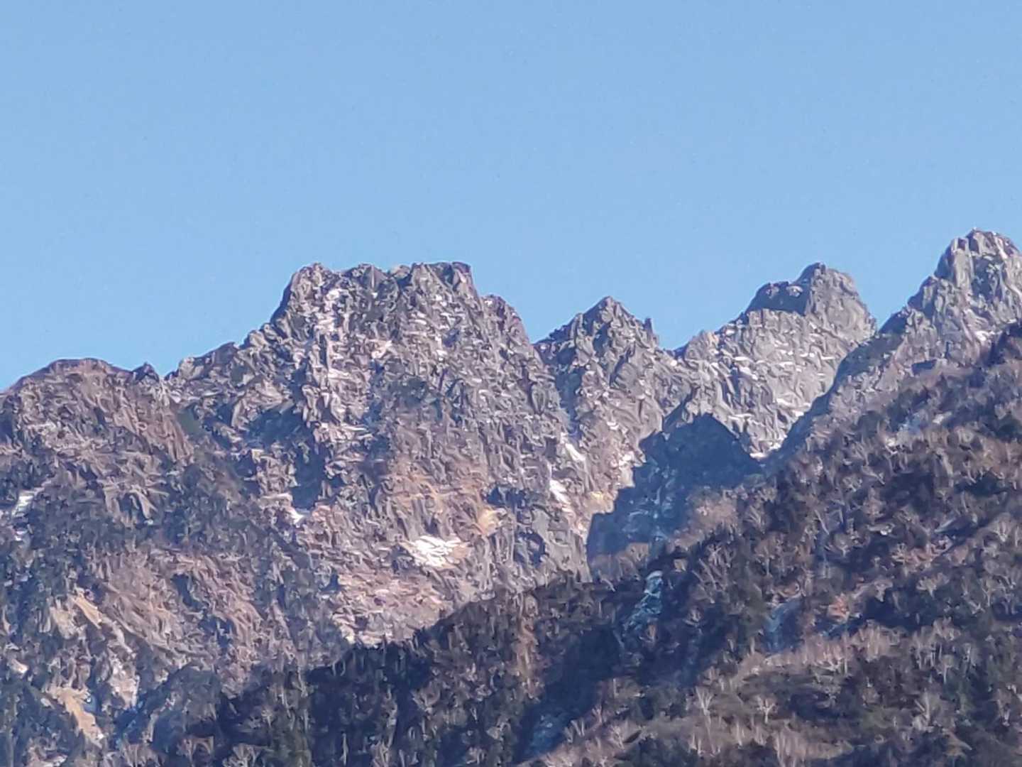 剱岳の
マッチ箱、三ノ窓