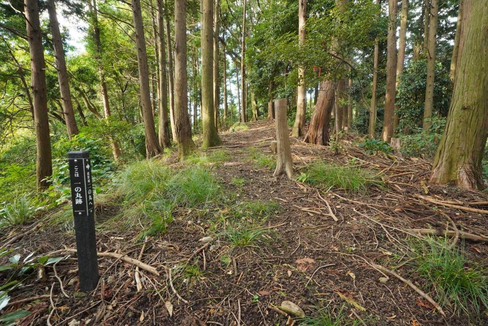 薦野城一の丸跡を通過