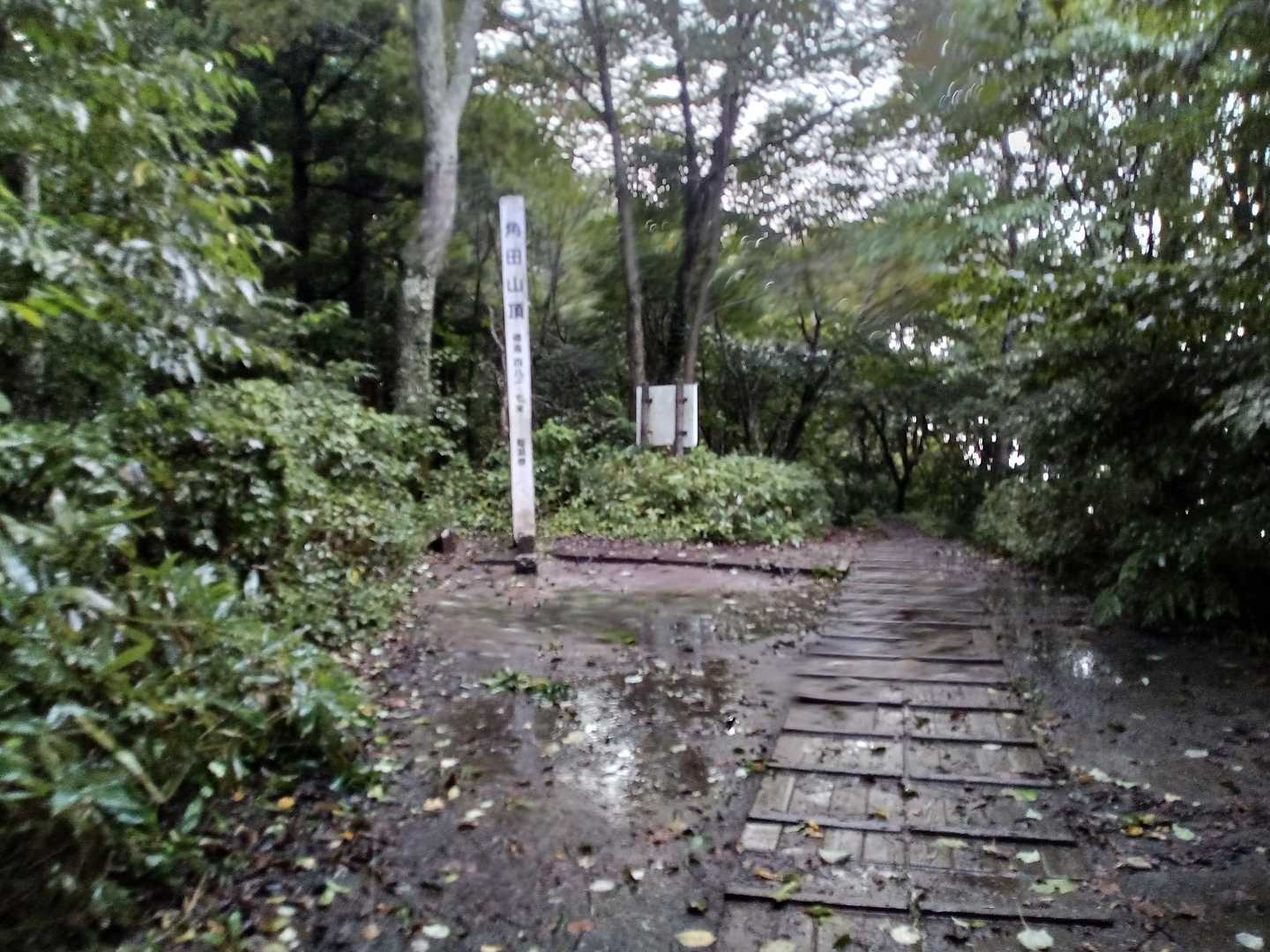 山頂♪
小屋でちょっと雨宿り。