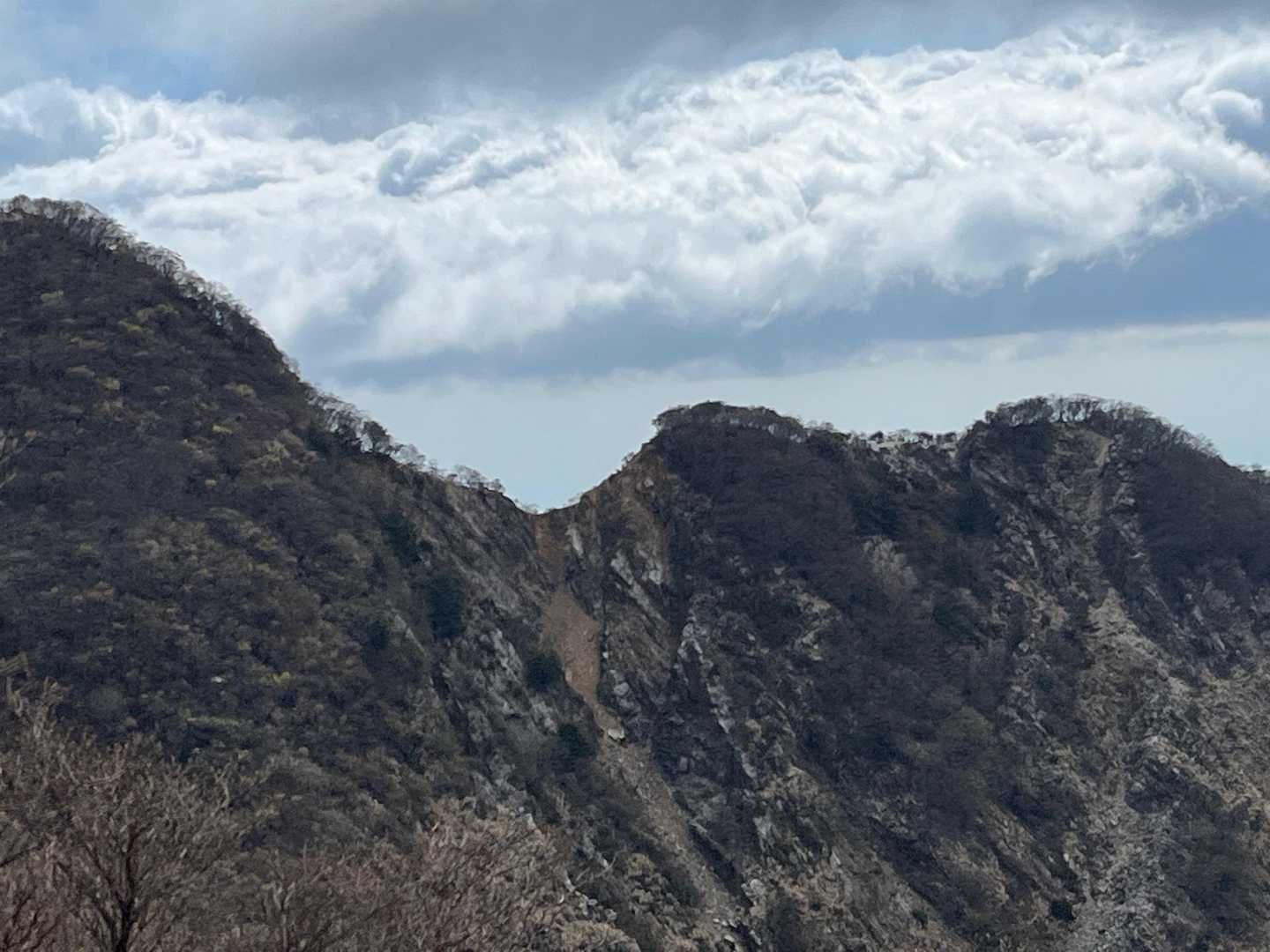 本来、行く予定だったキレット💦　どうも最初の分岐点を間違えていた🤔
この爆風だど、かなり怖そう😅😅😅