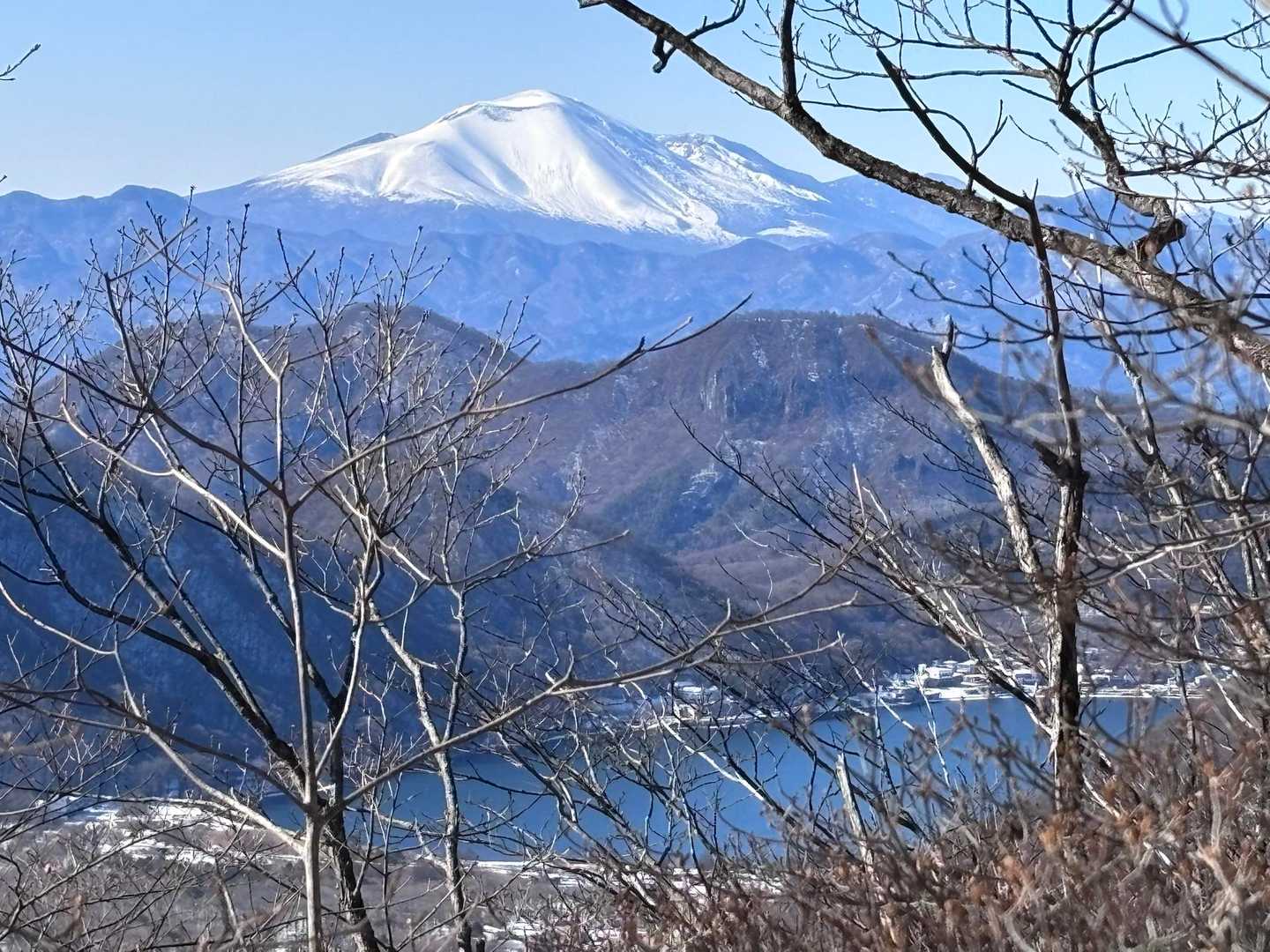 浅間山と榛名湖