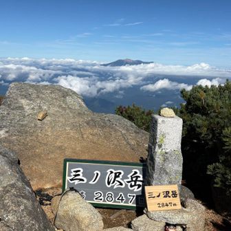 何とか三ノ沢岳到着。

百高山73座目達成🙌