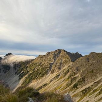 昨日登った前奥涸三山