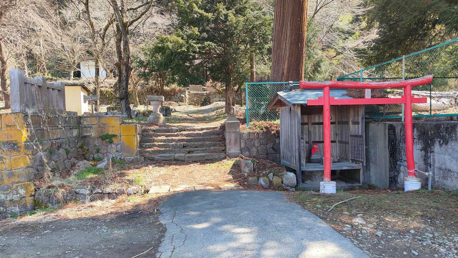 皆神山 往復コースの写真