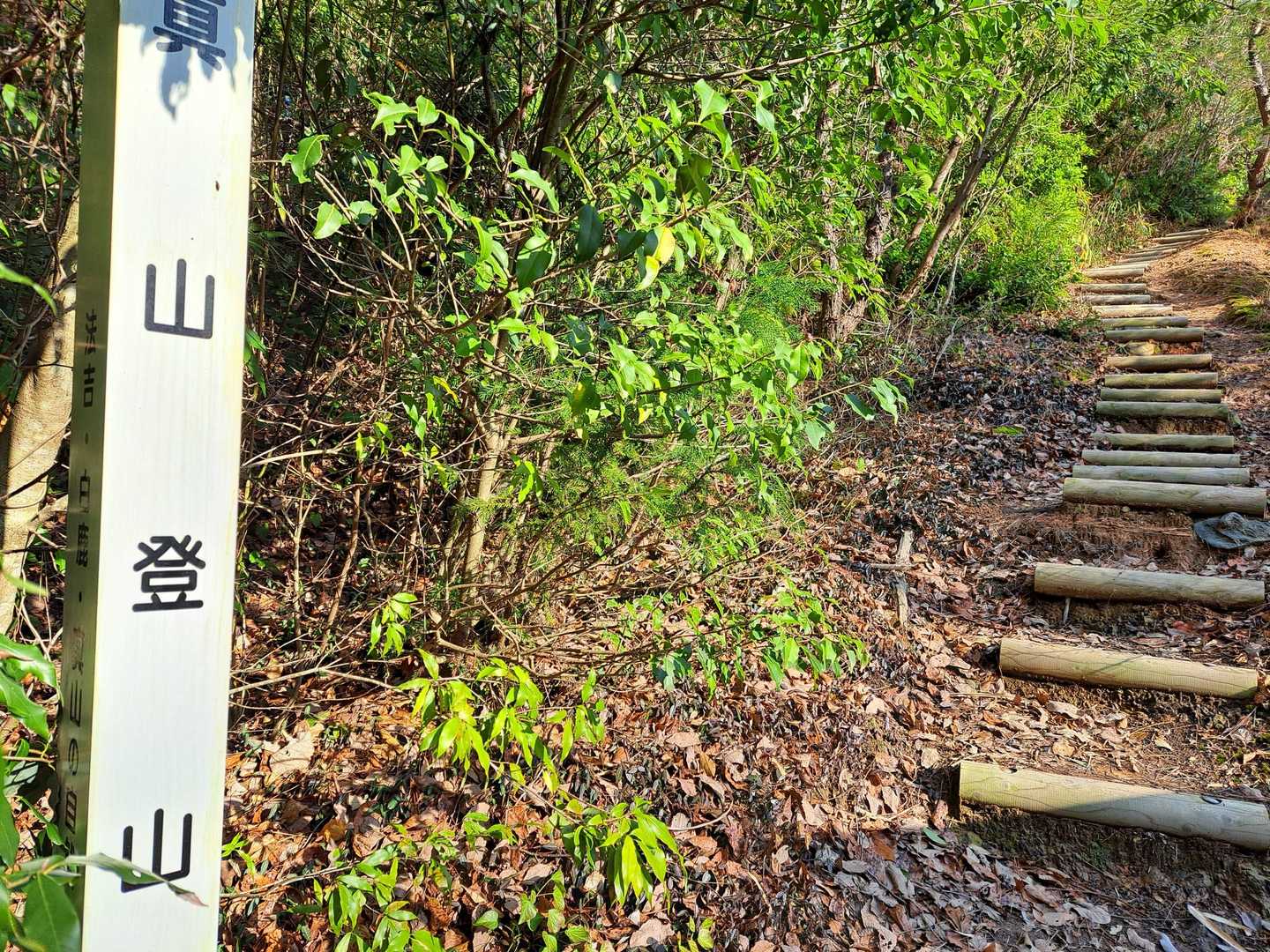 真山登山口からスタート