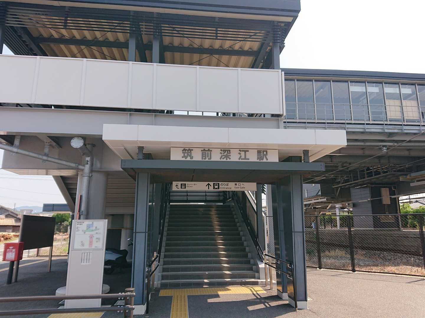 ようやく到着、筑前深江駅をスタート