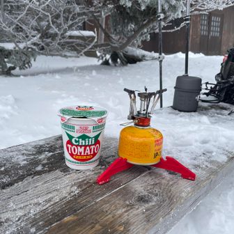 名物のビーフシチューではなく、チリトマトヌードルを食す🤣