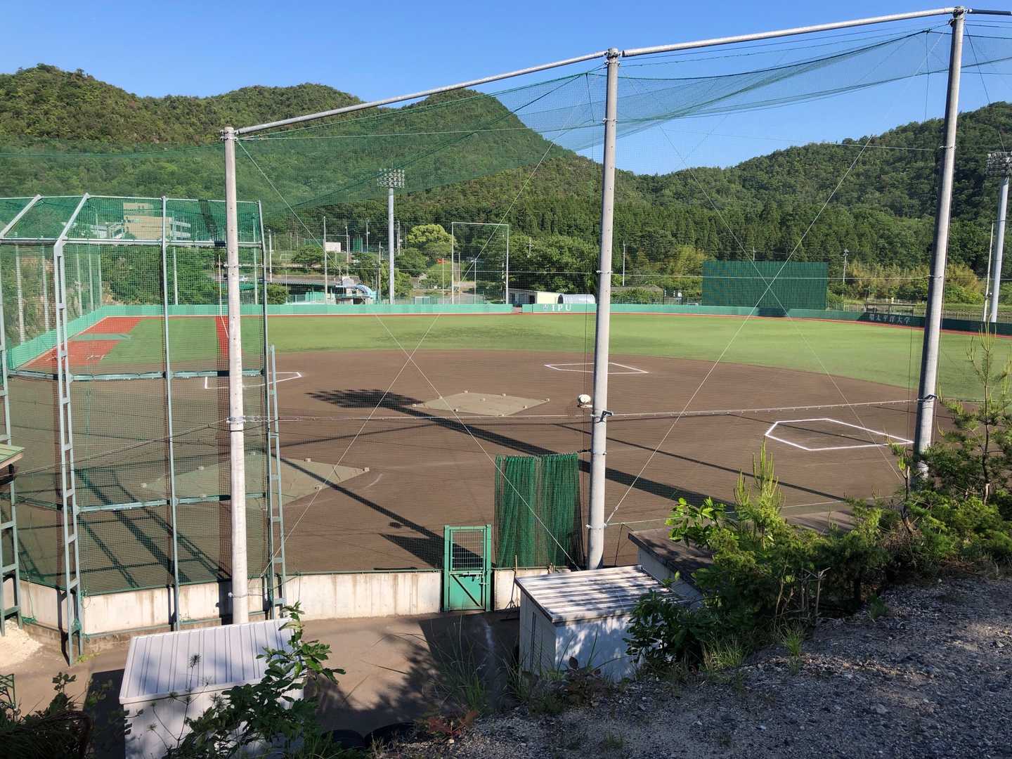 環太平洋大学のグラウンド⚾️
奥には寮も！
素晴らしい施設です