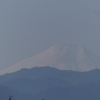 富士山、うっすら