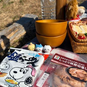 五井山への道は地味で全然写真撮って無かった💦

五井山山頂にて、山ごはん。
今日の山ごはんはコレ！