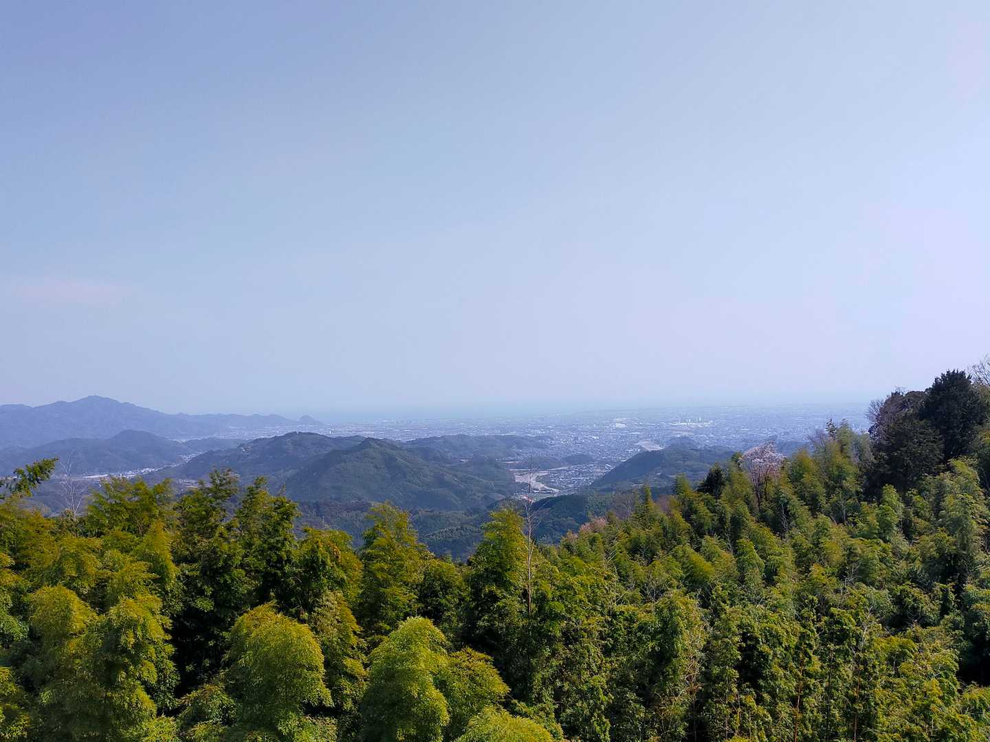 景色もいい。
高草山や駿河湾がよく見えます。