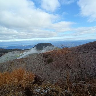 あちこち噴煙が