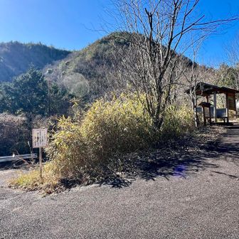 東屋のある道に出る。