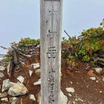 笊ヶ岳山頂