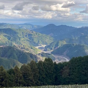 山頂から見た景色
画像真ん中は新東名です