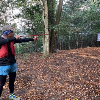 的を射るやまもも師匠🐒