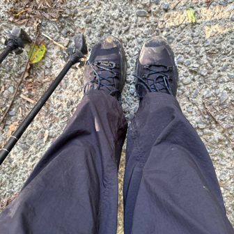 登山靴が汚れてしまってます🥾