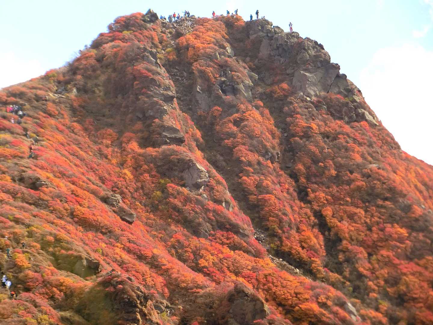 段原から山頂を撮影。
