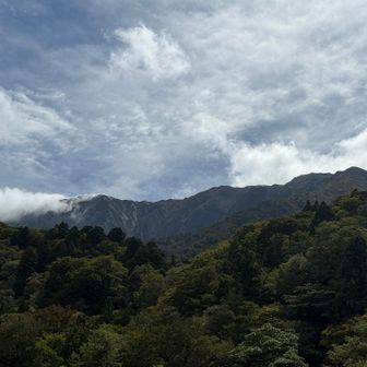 下山してきました♪山が見えます😊