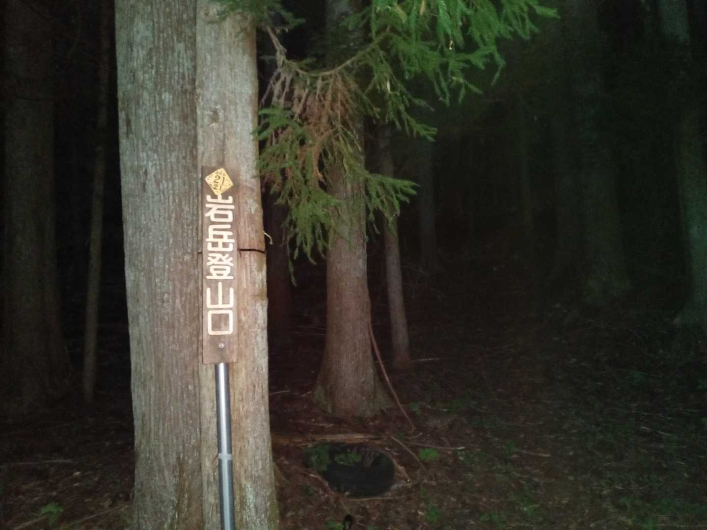 少し舗装路を歩き薄暗い中スタートです🔦