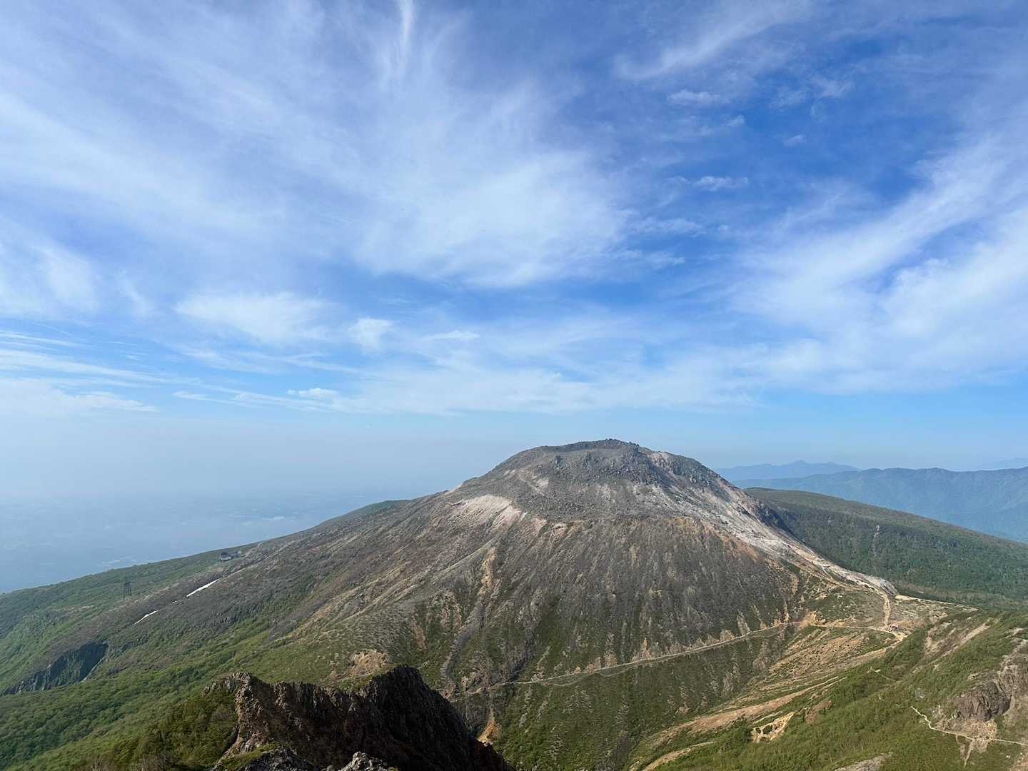 峠の茶屋登山口-朝日の肩-朝日岳-熊見曽根-1900m峰- 往復コースの写真