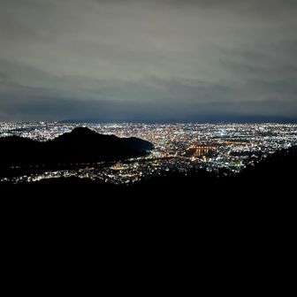 展望台からの金華山方面の夜景🌃✨✨✨　綺麗だねー🤩