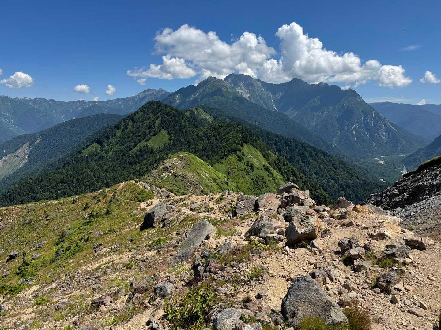 河童橋-新中尾峠-中尾峠-焼岳 往復コースの写真