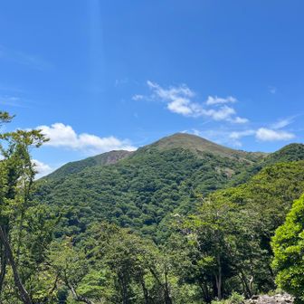 振り返って、竜ヶ岳。
ここは、竜ヶ岳を見るための展望台なのだと勝手に納得。