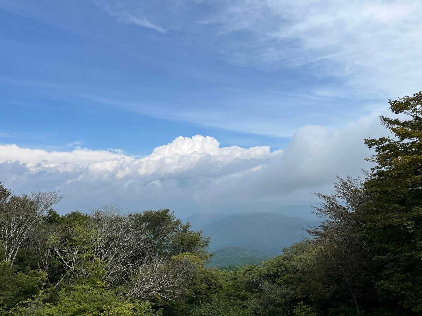 ちょっとガスが晴れた☀️
けど残念ながら富士山見えず
他の⛰️も、どれが何だかほぼ分からん😂