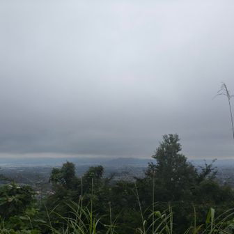 天気が悪くて何も見えない
