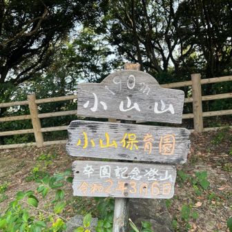小山山山頂･･･
って漢字で書くと山3連発💦
オヤマヤマと読むみたい😅