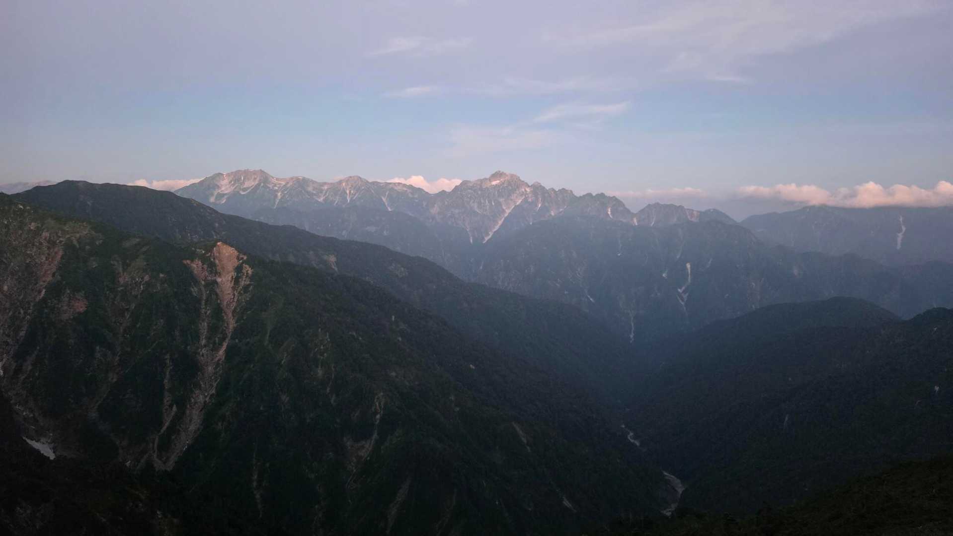 立山、劔岳の姿が見始めてきた！