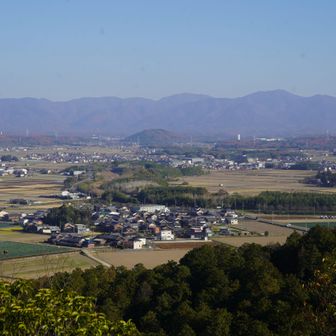 綿向山と鈴鹿の峰々