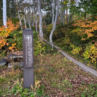 明るくなったので、登山口へ（日の出は、5時50分です）