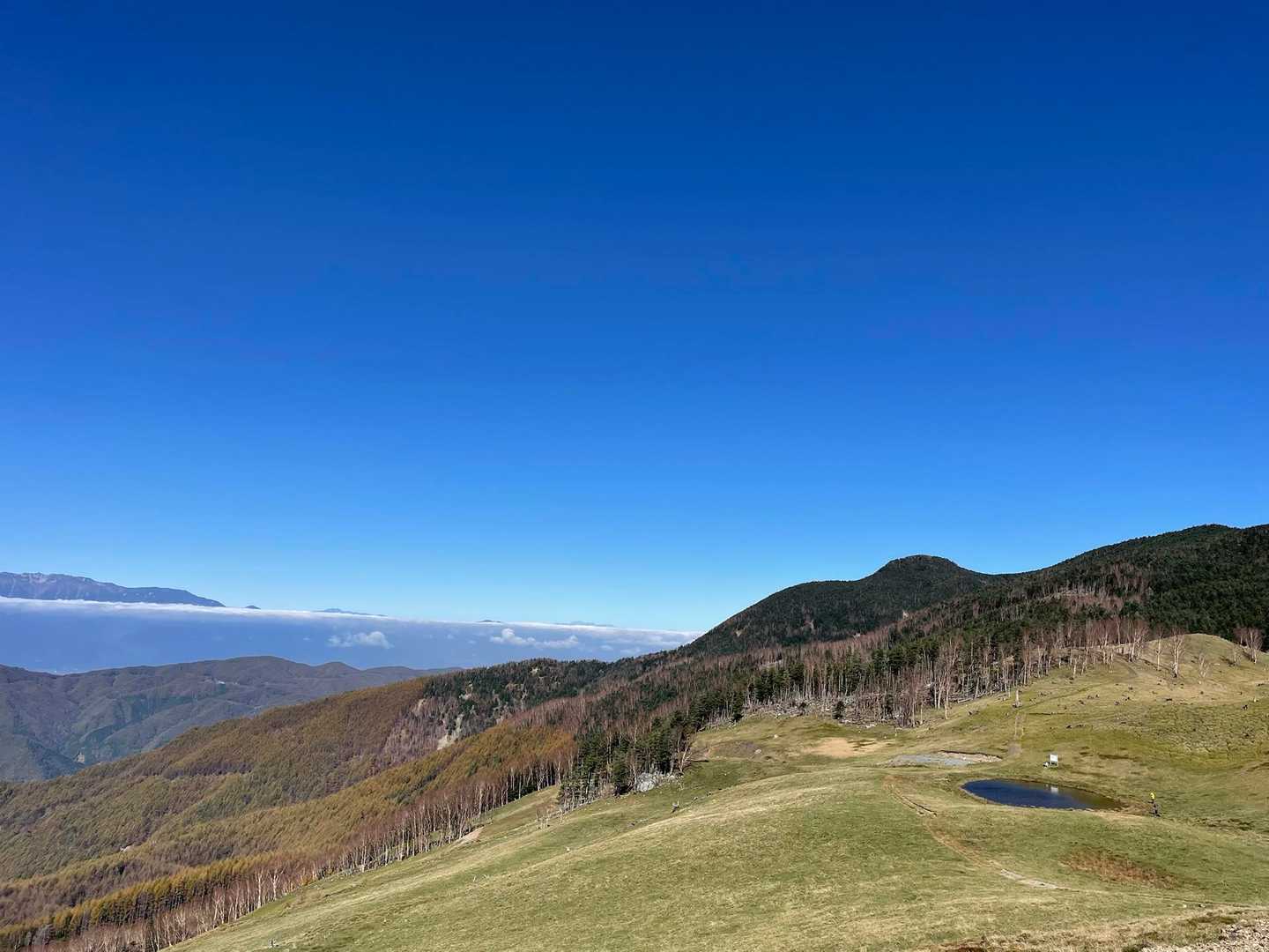 天空の池まで帰って来た