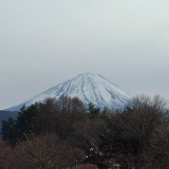 下山後、今一度富士山を鑑賞。
