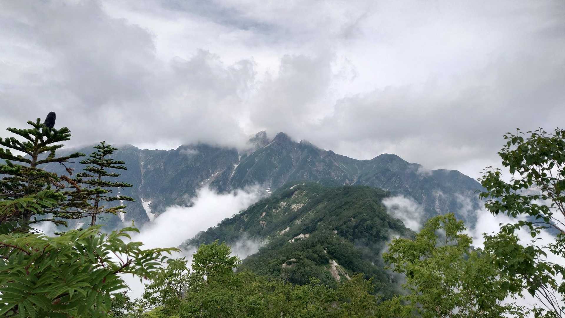 地蔵の頭-小遠見山-中遠見山-大遠見山-西遠見山-白岳-五 縦走コースの写真