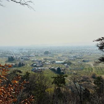 眺望👍手前の畑は全て桃🍑畑