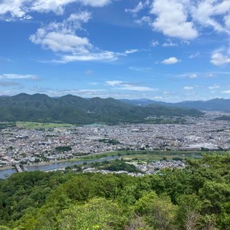 正面あたりに、学生時代を過ごした寮がある。感慨深い。