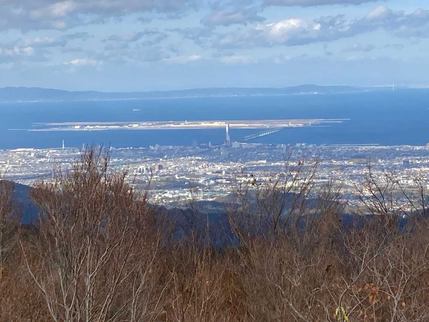 関西空港がはっきり見えます