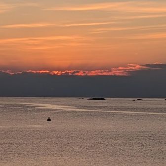 今日は夕日がダメでした