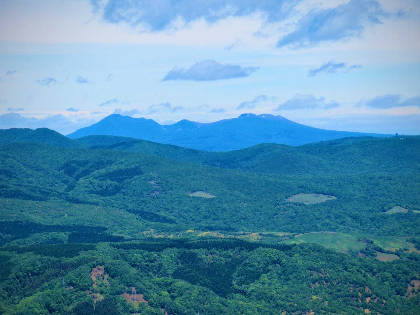 下山時に樽前山・風不死岳もズームで✨