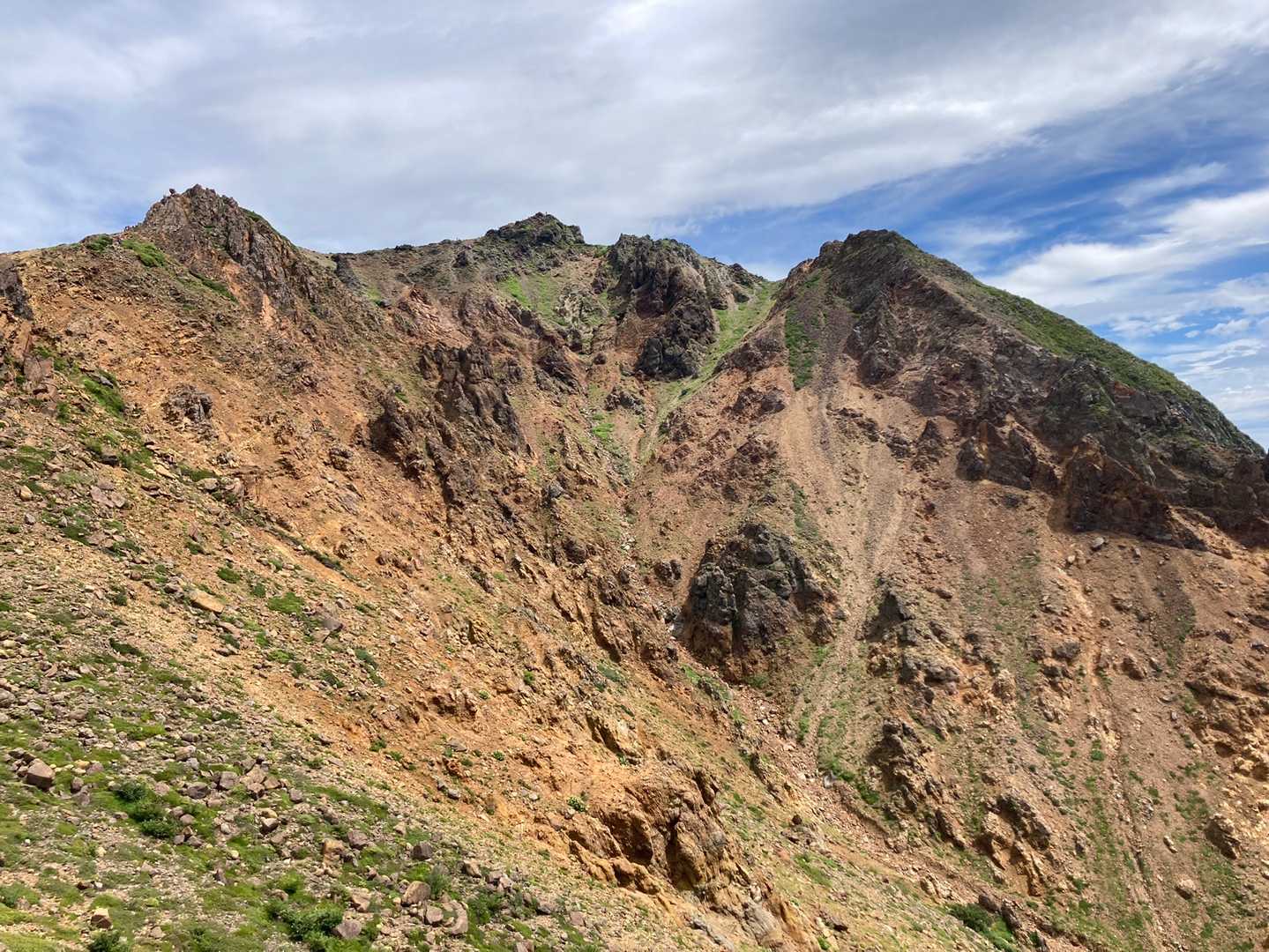 峠の茶屋登山口-朝日の肩-朝日岳-茶臼岳 周回コースの写真