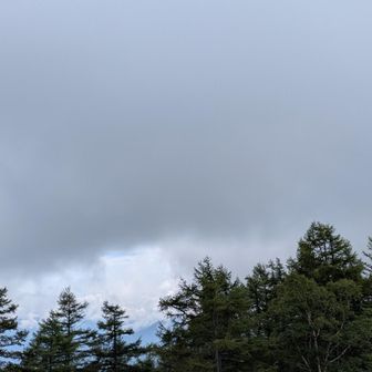 怪しい雨雲(下山後豪雨☔)