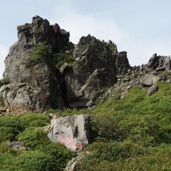 槍ヶ岳みたいなのはこれでした。