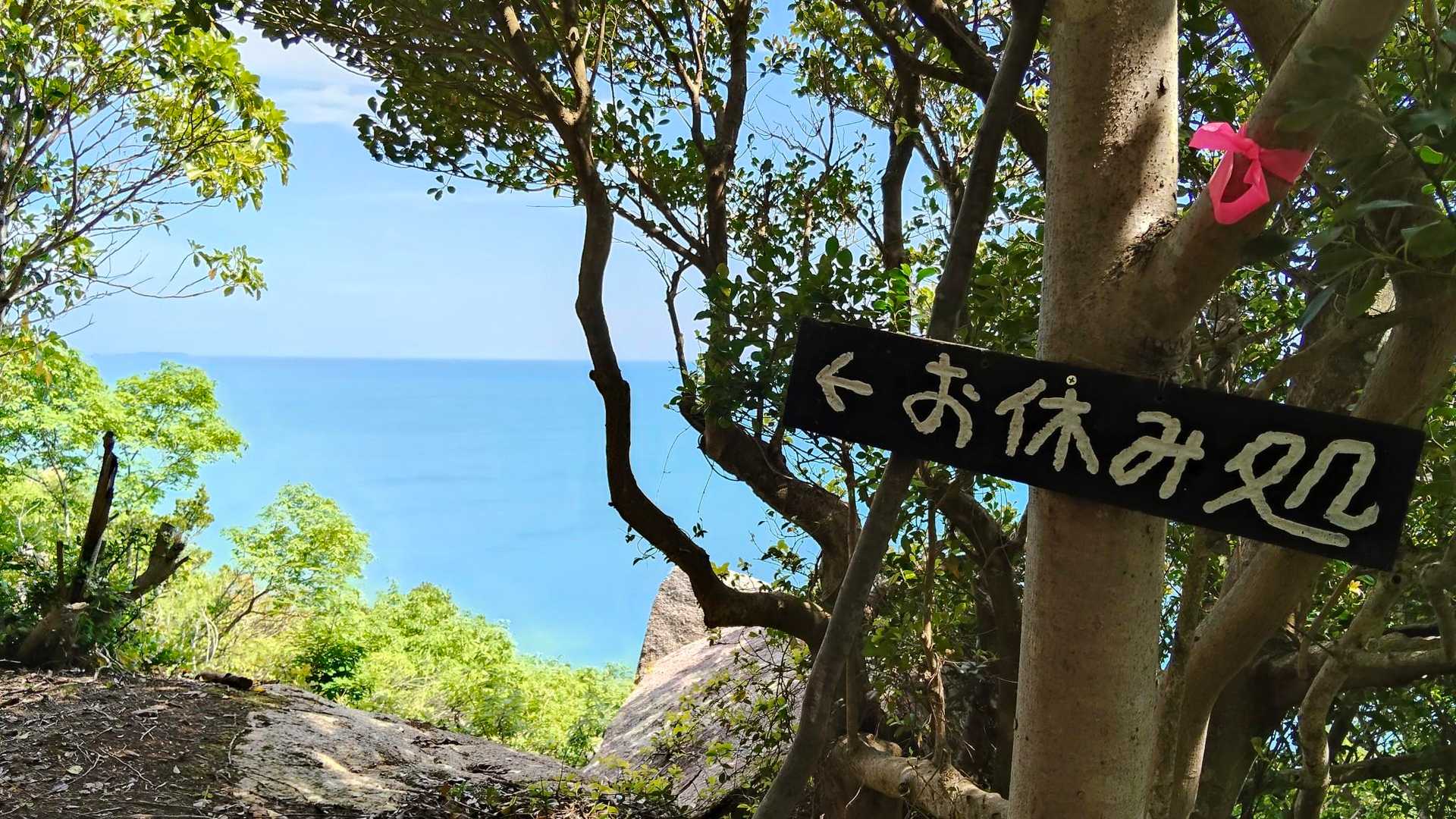 赤崎神社-小浜山登山入口-小浜山-日地登山口 周回コースの写真