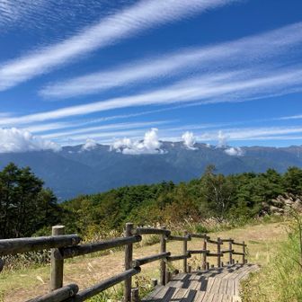 山頂🅿️から中央アルプス✨