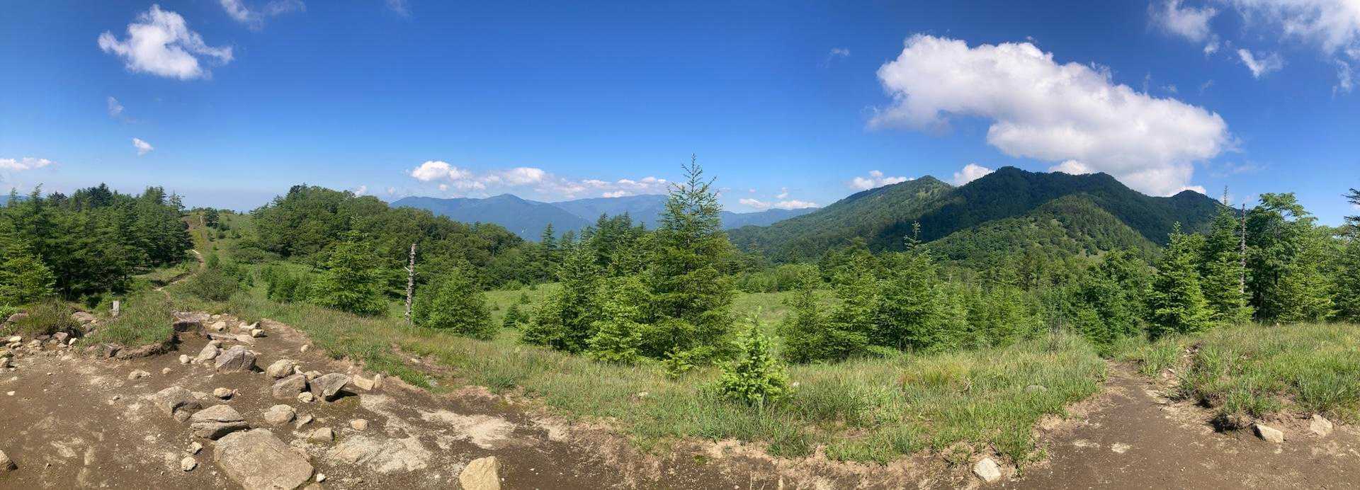 分水嶺からの景観❗️
はー…いいなぁ